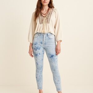 LEVI’S tie dye jeans mile stretch high super skinny high rise high waisted 29